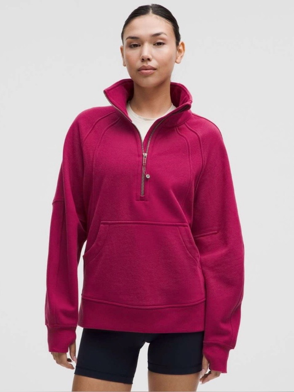 Lululemon Scuba Oversized Funnel-Neck Half Zip